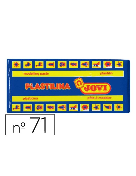 Plastilina jovi 71 azul oscuro unidad tamaño mediano