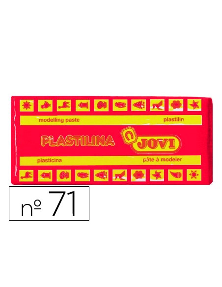 Plastilina jovi 71 rubi unidad tamaño mediano