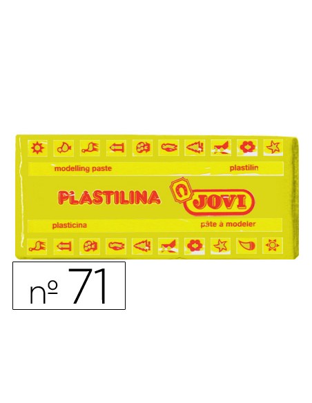 Plastilina jovi 71 amarillo oscuro unidad tamaño mediano
