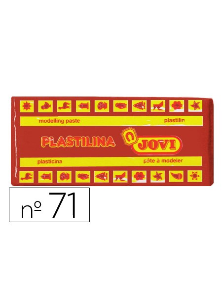 Plastilina jovi 71 marron unidad tamaño mediano