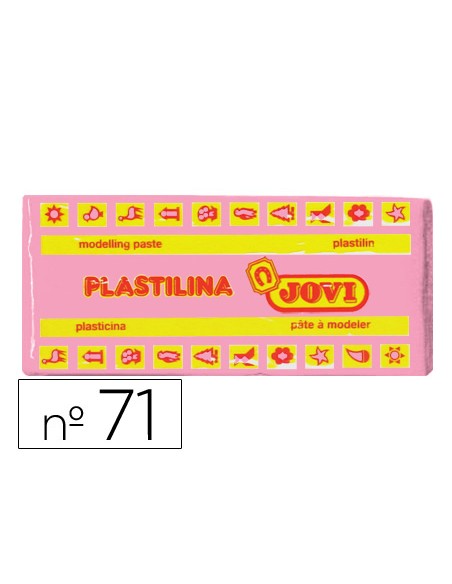 Plastilina jovi 71 rosa unidad tamaño mediano
