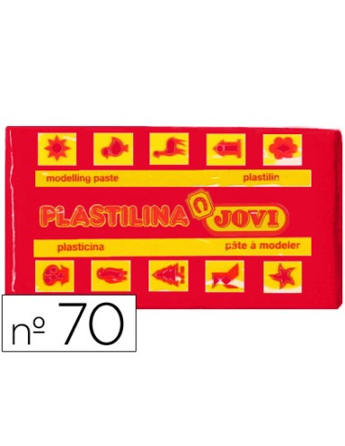 Plastilina jovi 70 rojo unidad tamaño pequeño