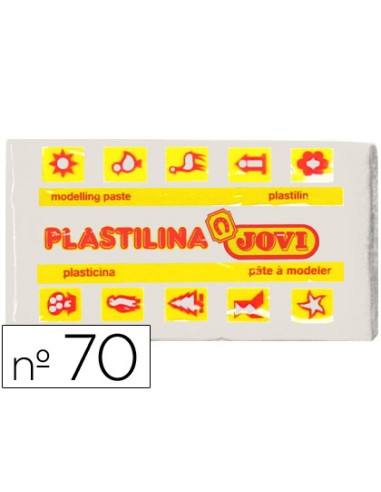 Plastilina jovi 70 blanca unidad tamaño pequeño