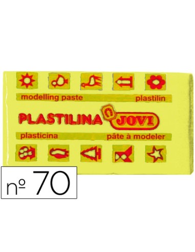 Plastilina jovi 70 amarillo claro unidad tamaño...