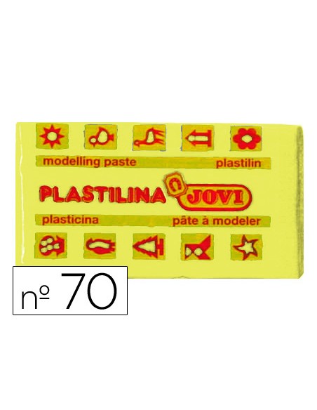 Plastilina jovi 70 amarillo claro unidad tamaño pequeño