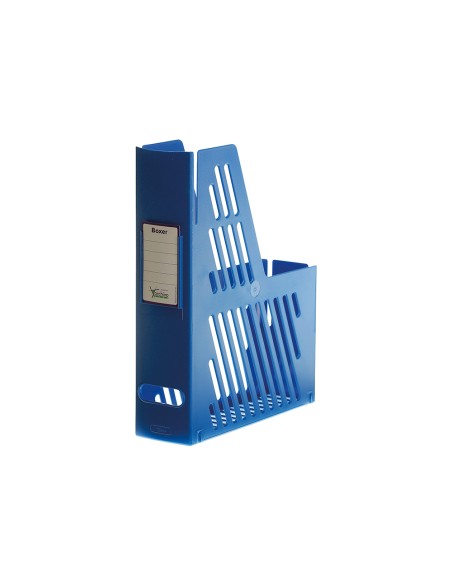 Revistero boxer archivo 2000 cajentin con tarjetero identificador azul 240x75x315 mm