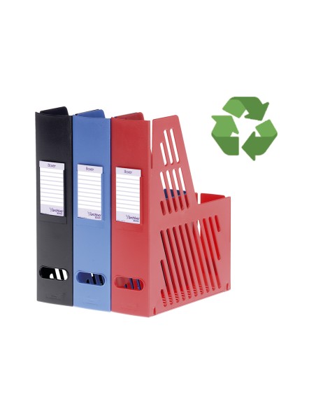 Revistero boxer archivo 2000 cajentin con tarjetero identificador azul 240x75x315 mm