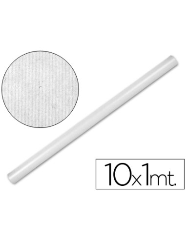 Papel kraft liderpapel blanco rollo 10x1 m