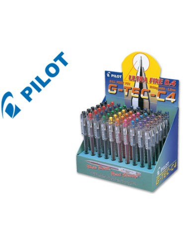 Boligrafo pilot punta aguja g-tec-c4 expositor...
