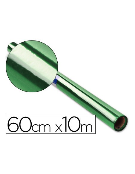 Papel celofan liderpapel rollo verde 0,60 x 10 m