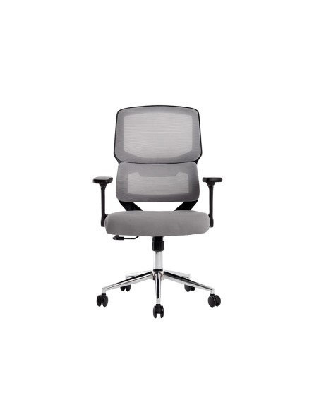 Silla q-connect oficina lucca malla base metalica alt max 1090 anc 700 prof 650 ruedas premium color negro gris