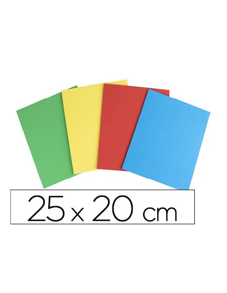 Caucho liderpapel 25x20 cm bolsa de 4 unidades colores surtidos