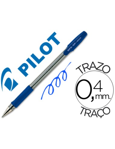 Boligrafo pilot bps-gp azul sujecion de caucho...