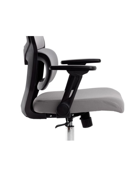 Silla q-connect oficina lucca malla base metalica alt max 1090 anc 700 prof 650 ruedas premium color negro gris