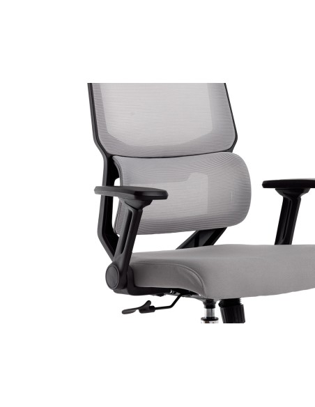 Silla q-connect oficina lucca malla base metalica alt max 1090 anc 700 prof 650 ruedas premium color negro gris