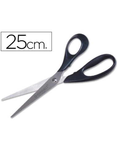 Tijera oficina q-connect inoxidable 10\" 25 cm...