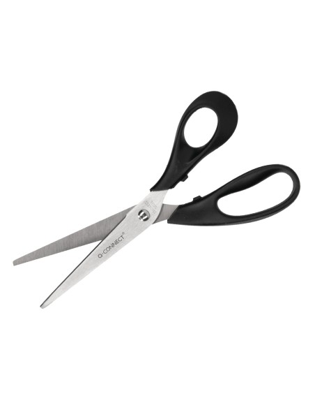 Tijera oficina q-connect inoxidable 8\" 20 cm en blister