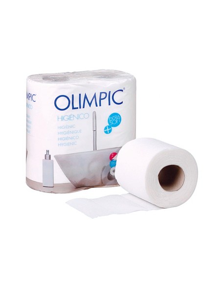 Papel higienico olimpic 2 capas-96,3mm ancho x 17,98m largo paquete de 4 rollos