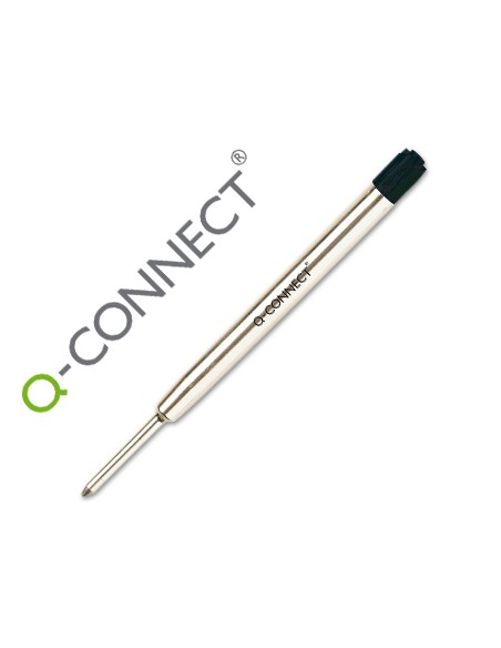 Recambio boligrafo q-connect tipo parker negro