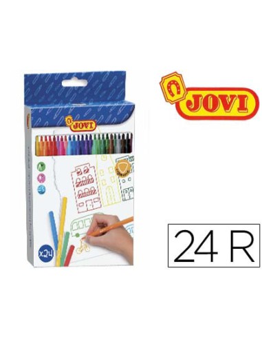 Rotulador jovi slim caja de 24 unidades colores...