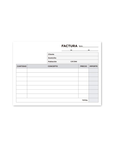Talonario liderpapel facturas 8º original y...