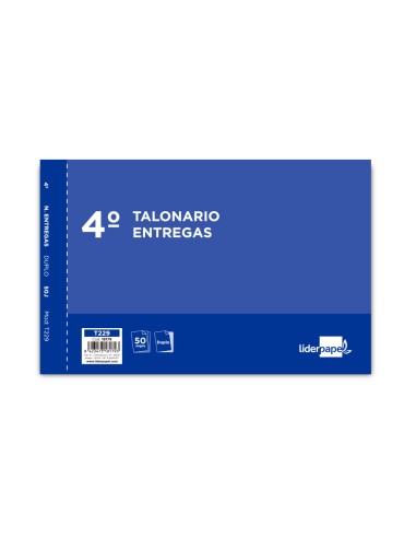 Talonario liderpapel entregas cuarto original y...