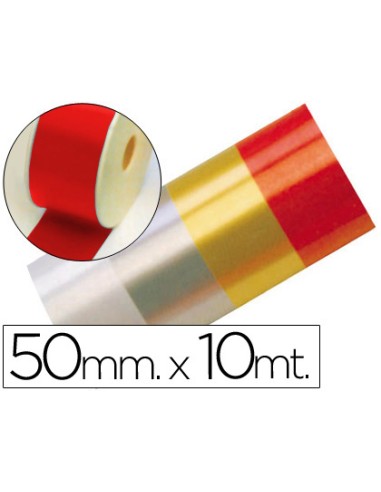 Cinta fantasia 10 m x 50 mm rojo