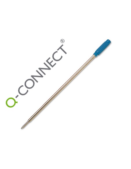 Recambio boligrafo q-connect tipo cross azul