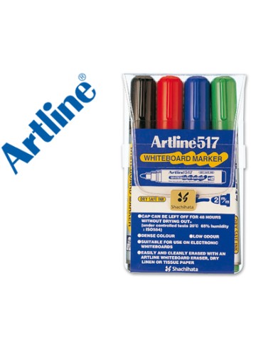 Rotulador artline pizarra ek517/w4 punta...
