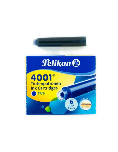 Tinta para plumas pelikan azul real caja 6...