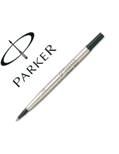 Recambio rotulador roller parker 0,5 mm negro