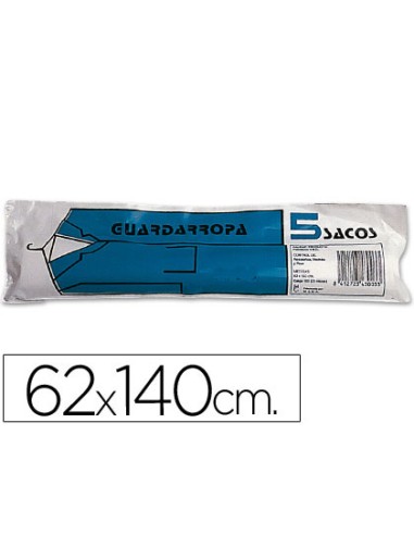 Saco guardarropa galga 100 62x140 cm rollo de 5...