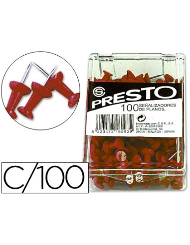 Señalizador de planos q-connect rojo caja de...