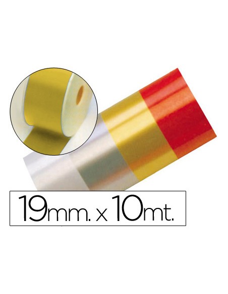 Cinta fantasia 10 mt x 19 mm oro
