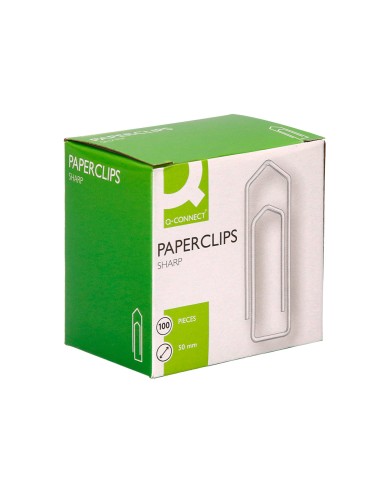 Clips galvanizados q-connect n º4 50 mm caja de...