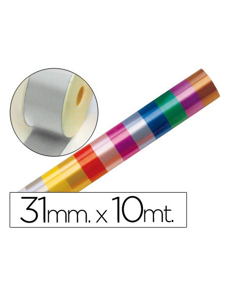 Cinta fantasia 10 m x 31 mm plata