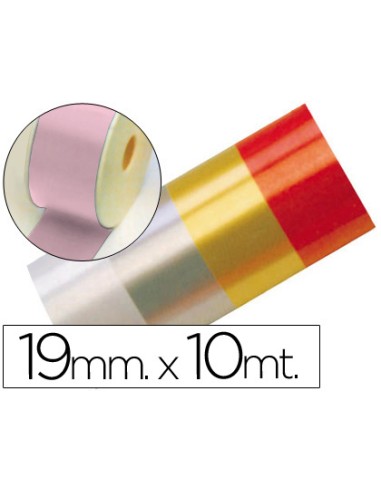 Cinta fantasia 10 m x 19 mm rosa