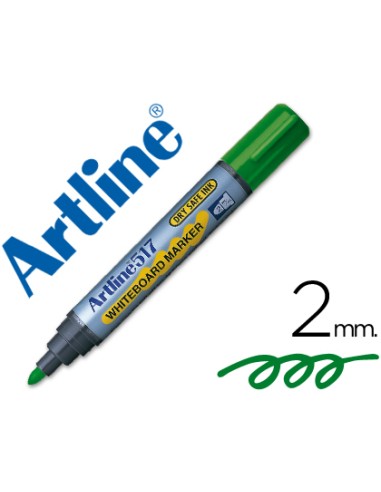 Rotulador artline pizarra ek-517 verde punta...