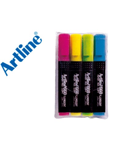 Rotulador artline fluorescente ek-660 punta...