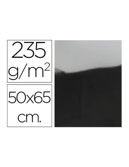 Cartulina liderpapel 50x65 cm 235g/m2 metalizada plata