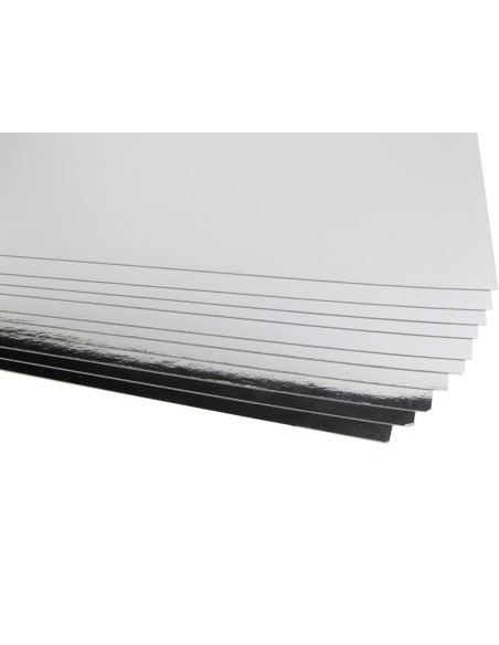 Cartulina liderpapel 50x65 cm 235g/m2 metalizada plata