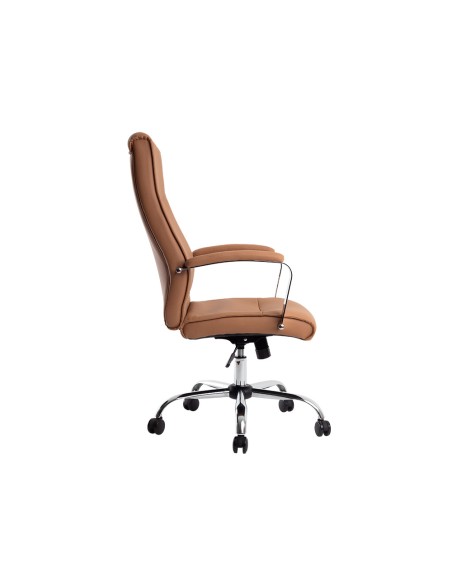 Silla q-connect direccion mode na simil piel base metalica alt max 1220 anc 510 prof 490 mm ruedas premium color crema
