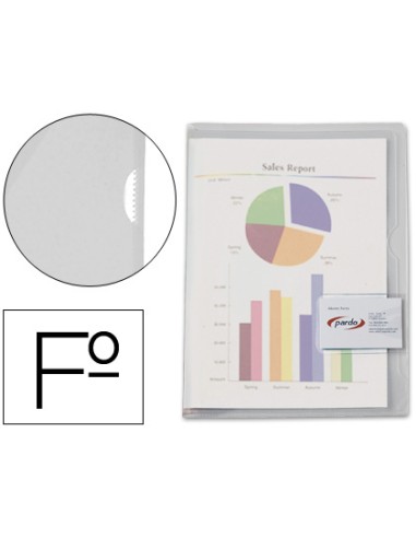 Carpeta dossier uñero plastico pardo folio...