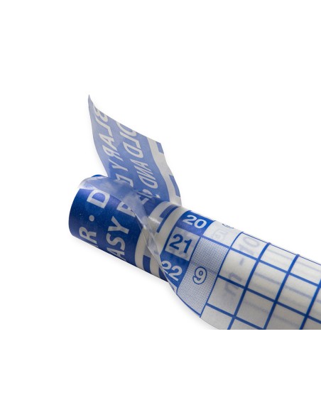 Rollo plastico adhesivo liderpapel 0.50x1.50 50 mc forralibros removible