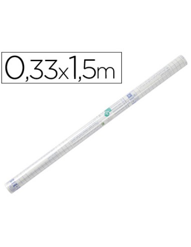 Rollo plastico adhesivo liderpapel 0.33x1.50 50...