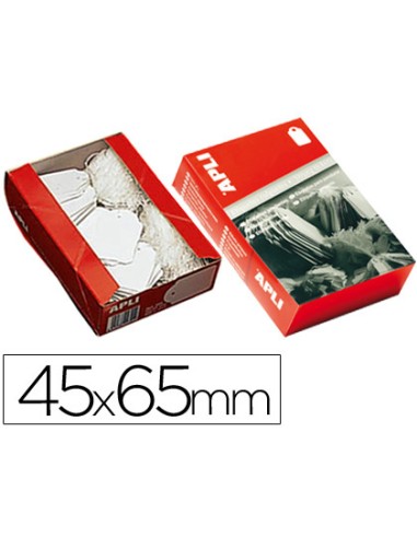 Etiquetas colgantes apli 395 45x65 mm caja de...