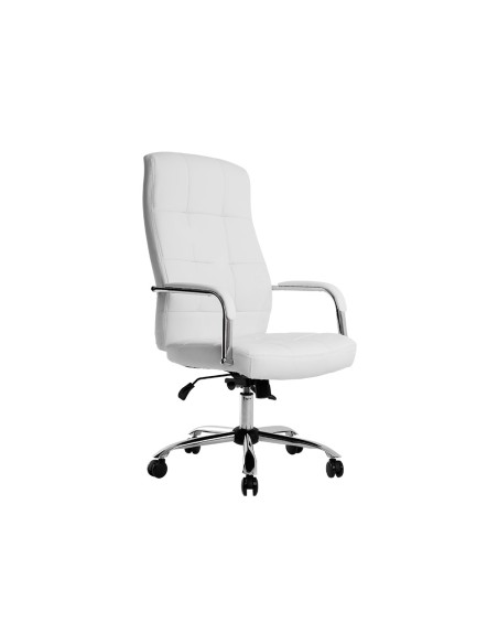 Silla q-connect direccion piav e simil piel base metalica alt max 1250 anc 610 prof 700 mm ruedas premium color blanco