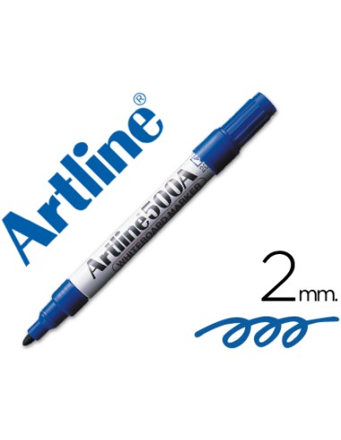 Rotulador artline pizarra ek-500 azul punta...