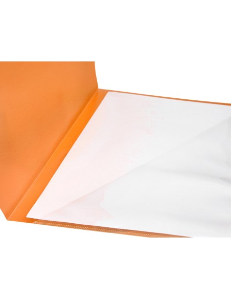 Carpeta liderpapel dossier a4 uñero naranja fluor opaco