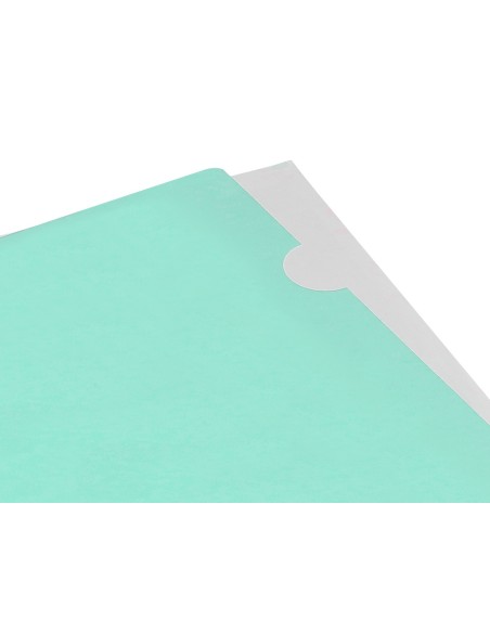 Carpeta liderpapel dossier uñero polipropileno din a4 verde manzana opaco 20 hojas